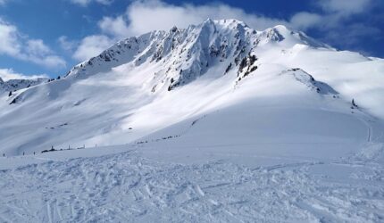 mountain with snow