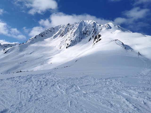 mountain with snow